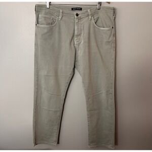 Mavi Jeans Marcus Mens 40x29 Gray Slim Straight Leg Pants Gray Casual Stretch